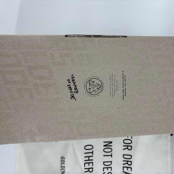 NWTGolden Goose White/Taupe/Mineral  Sneakers with Star Detail. Size 41 Box Bag - Picture 7 of 10